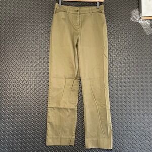 Jones New York Signature Stretch Olive Green‎ Chino Pants Women's Size 6 Casual